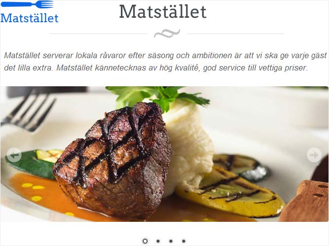 Visa mat och lokaler